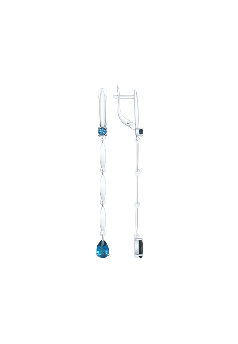 

Серьги из серебра с топазом SOKOLOV 92021797, 92021797_k