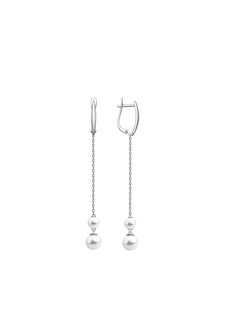 

Серьги из серебра с жемчугом SOKOLOV 94022779, 94022779_k
