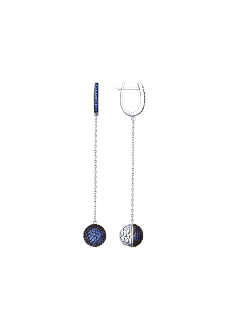 

Серьги из серебра с фианитом SOKOLOV 94022671, 94022671_k