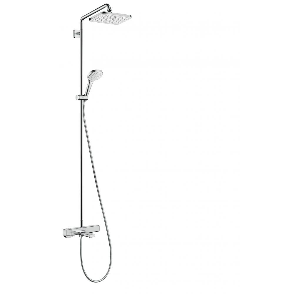 Душевой гарнитур Hansgrohe Showerpipe 280 1jet с термостатом для ванны 27687000 смеситель для ванны rain