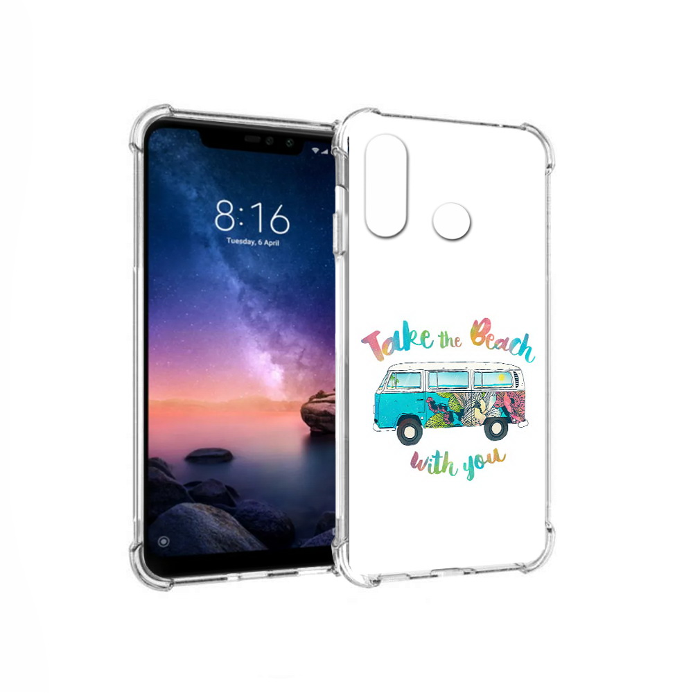 

Чехол MyPads Tocco для Xiaomi Redmi Note 6 Хиппи автобус (PT118671.310.190), Прозрачный, Tocco