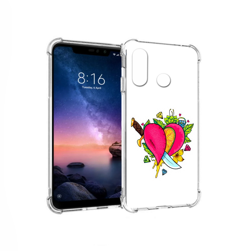 

Чехол MyPads Tocco для Xiaomi Redmi Note 6 Фруктовое сердце (PT118671.310.188), Прозрачный, Tocco