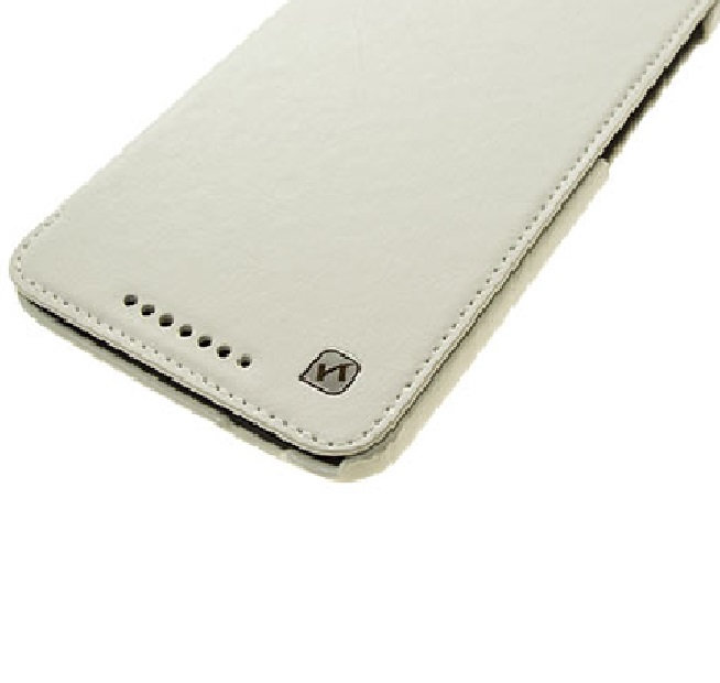 

Футляр-книга боковой Hoc Crystal Leather для HTC One Max white, Белый