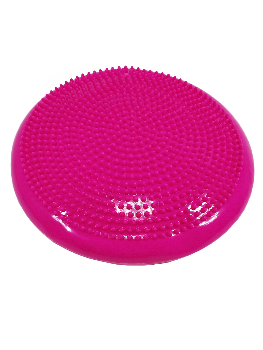 Балансировочная подушка URM Массажный диск, 33 см, розовый