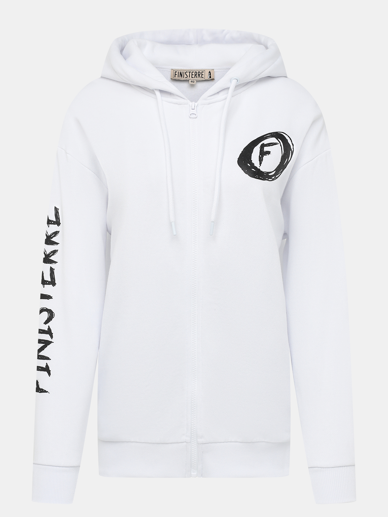 

Худи женское FINISTERRE 436564 белое 44 RU, Белый, 436564