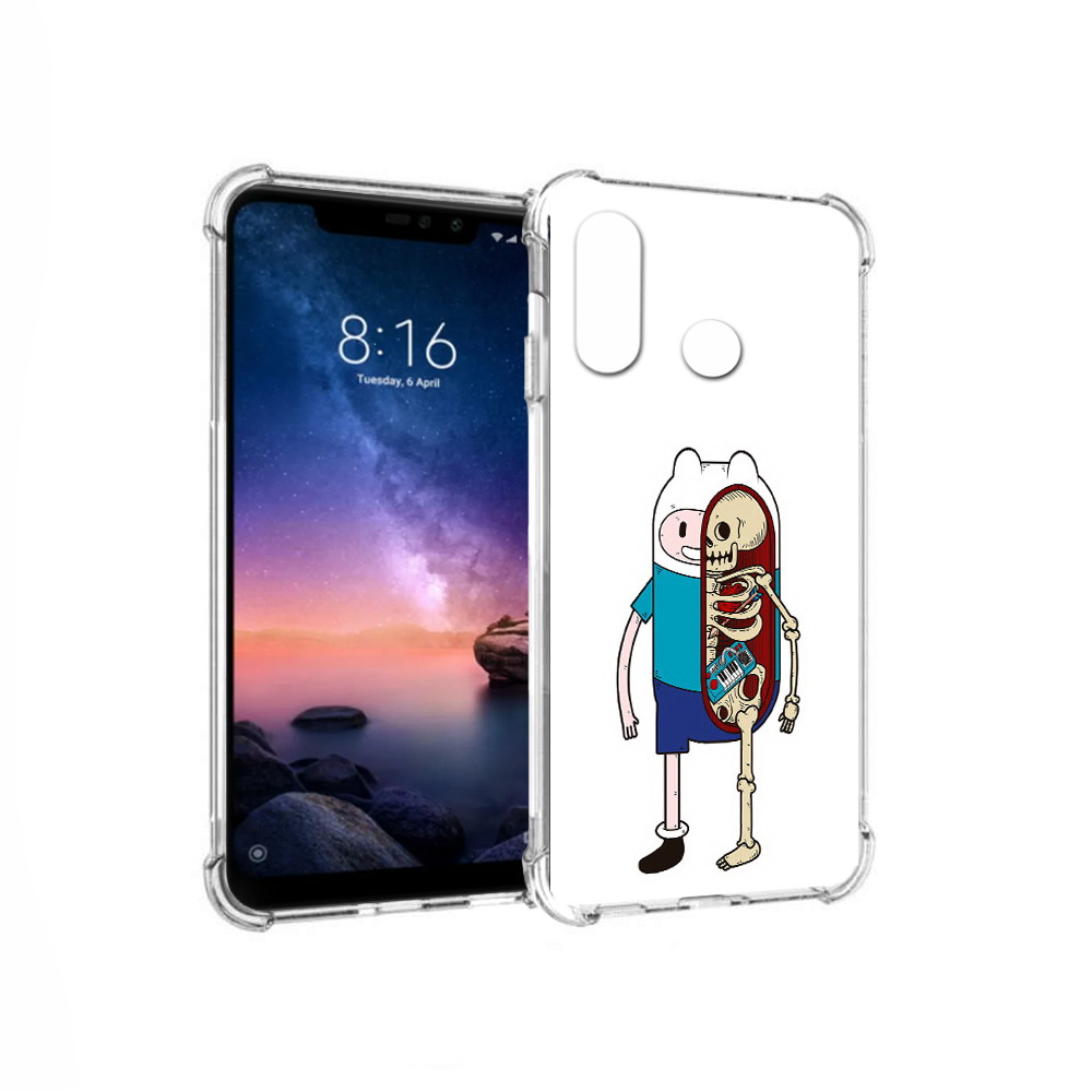 

Чехол MyPads Tocco для Xiaomi Redmi Note 6 Финн скелет (PT118671.310.187), Прозрачный, Tocco