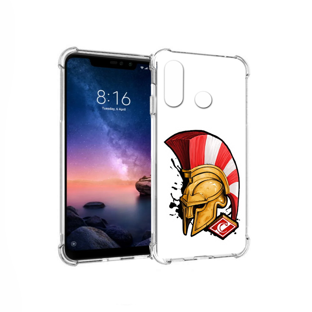 

Чехол MyPads Tocco для Xiaomi Redmi Note 6 ФК спартак шлем (PT118671.310.185), Прозрачный, Tocco