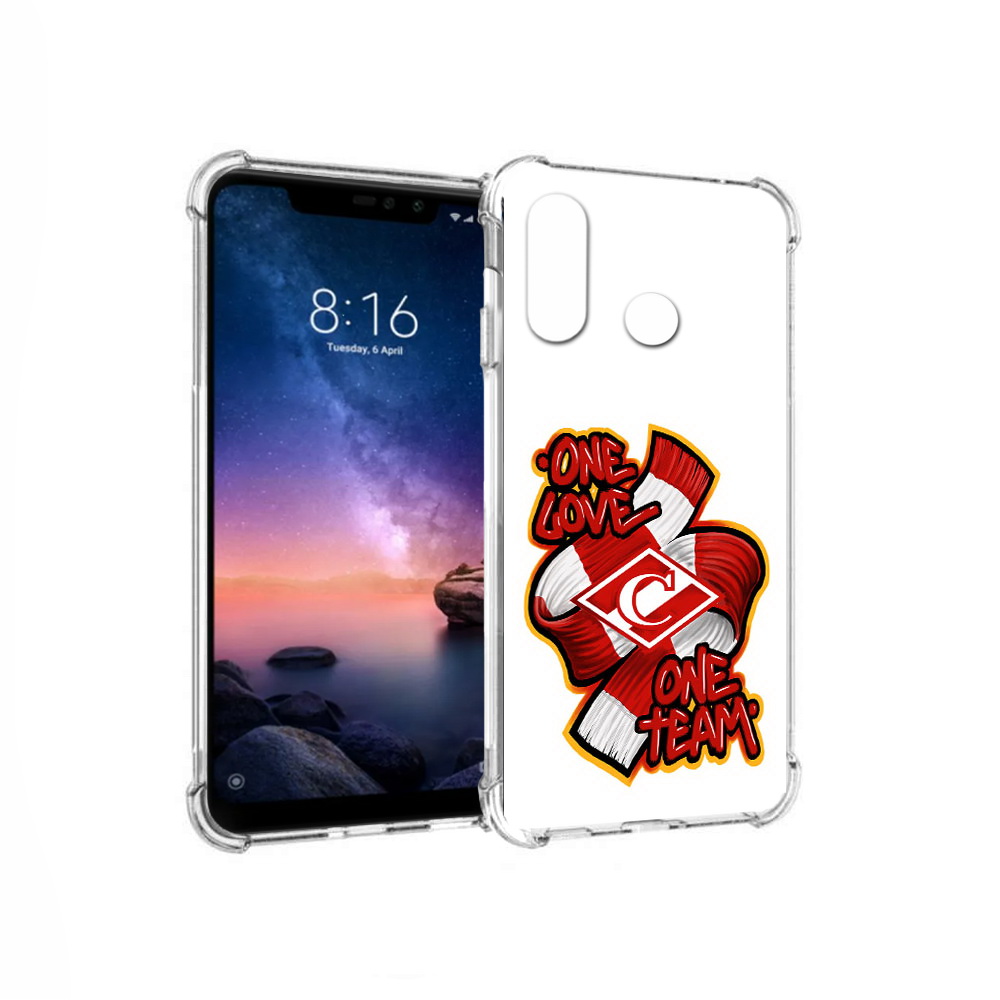 

Чехол MyPads Tocco для Xiaomi Redmi Note 6 ФК спарак 1 любовь (PT118671.310.184), Прозрачный, Tocco