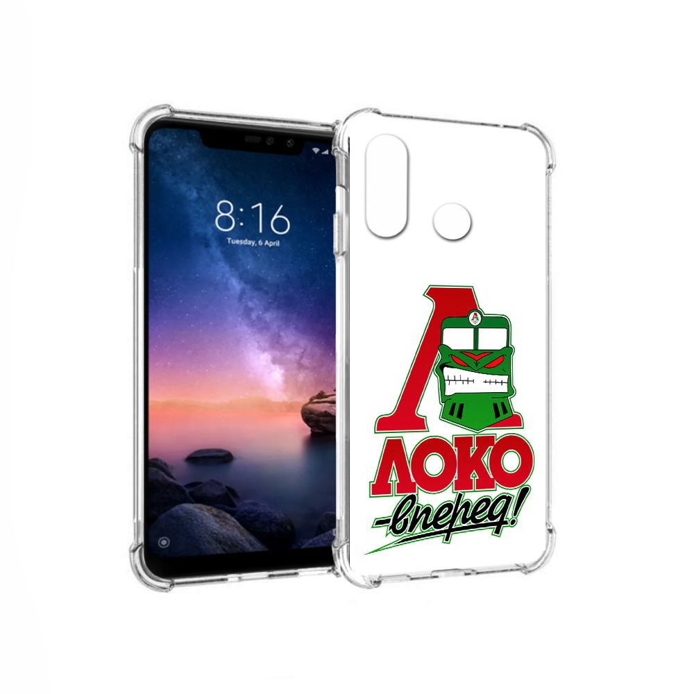 

Чехол MyPads Tocco для Xiaomi Redmi Note 6 ФК локо вперед (PT118671.310.181), Прозрачный, Tocco