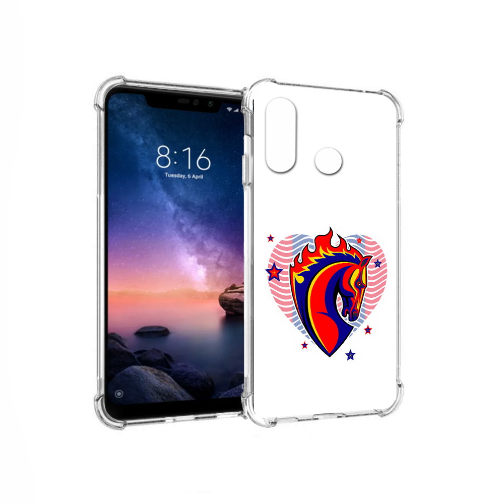 

Чехол MyPads Tocco для Xiaomi Redmi Note 6 ФК ЦСЛ Лошадь (PT118671.310.180), Прозрачный, Tocco