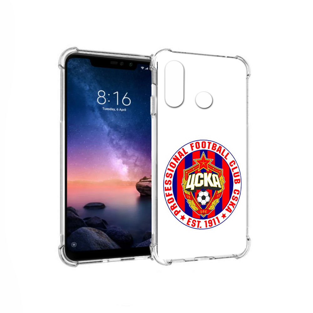 

Чехол MyPads Tocco для Xiaomi Redmi Note 6 ФК ЦСК логотип (PT118671.310.178), Прозрачный, Tocco