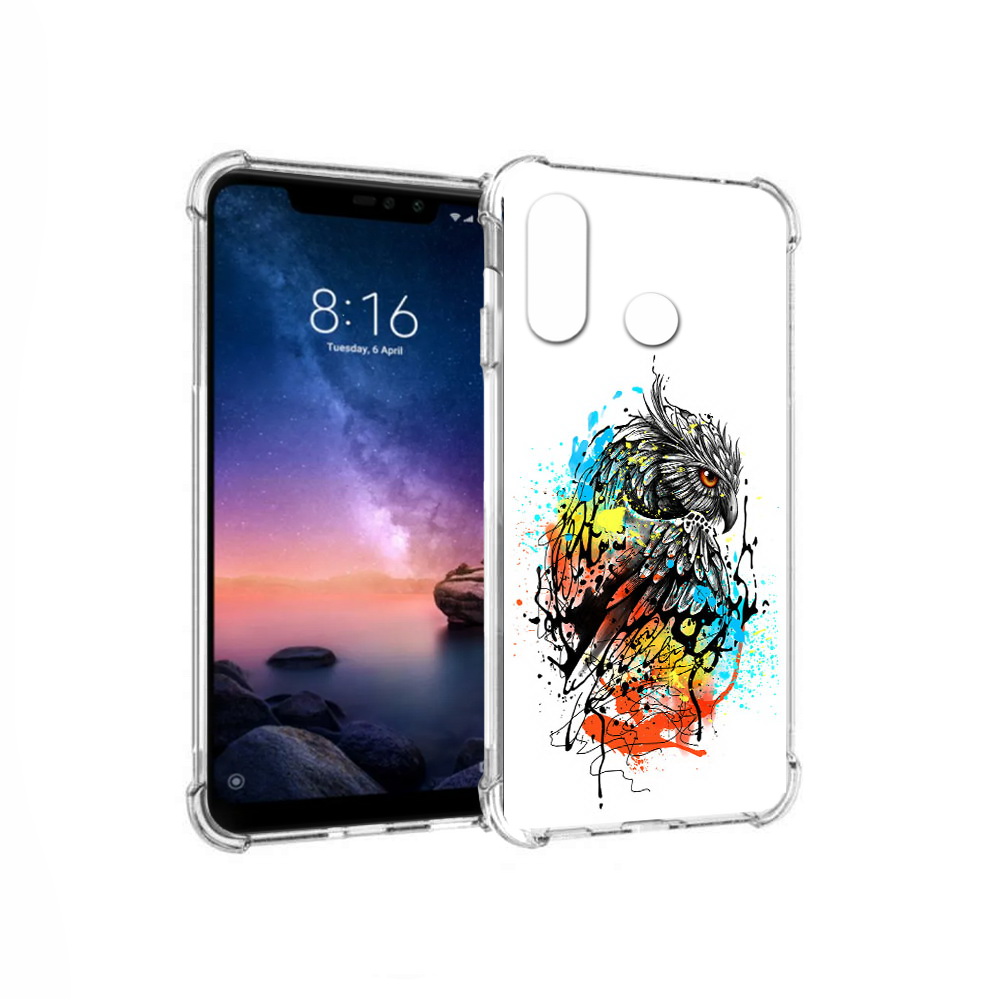 

Чехол MyPads Tocco для Xiaomi Redmi Note 6 Творческая сова (PT118671.310.170), Прозрачный, Tocco