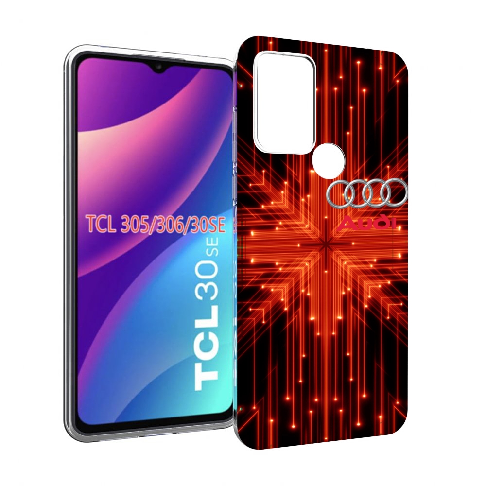 

Чехол MyPads Ауди-на-неоновом-фоне для TCL 30SE/305/306/30E, Tocco