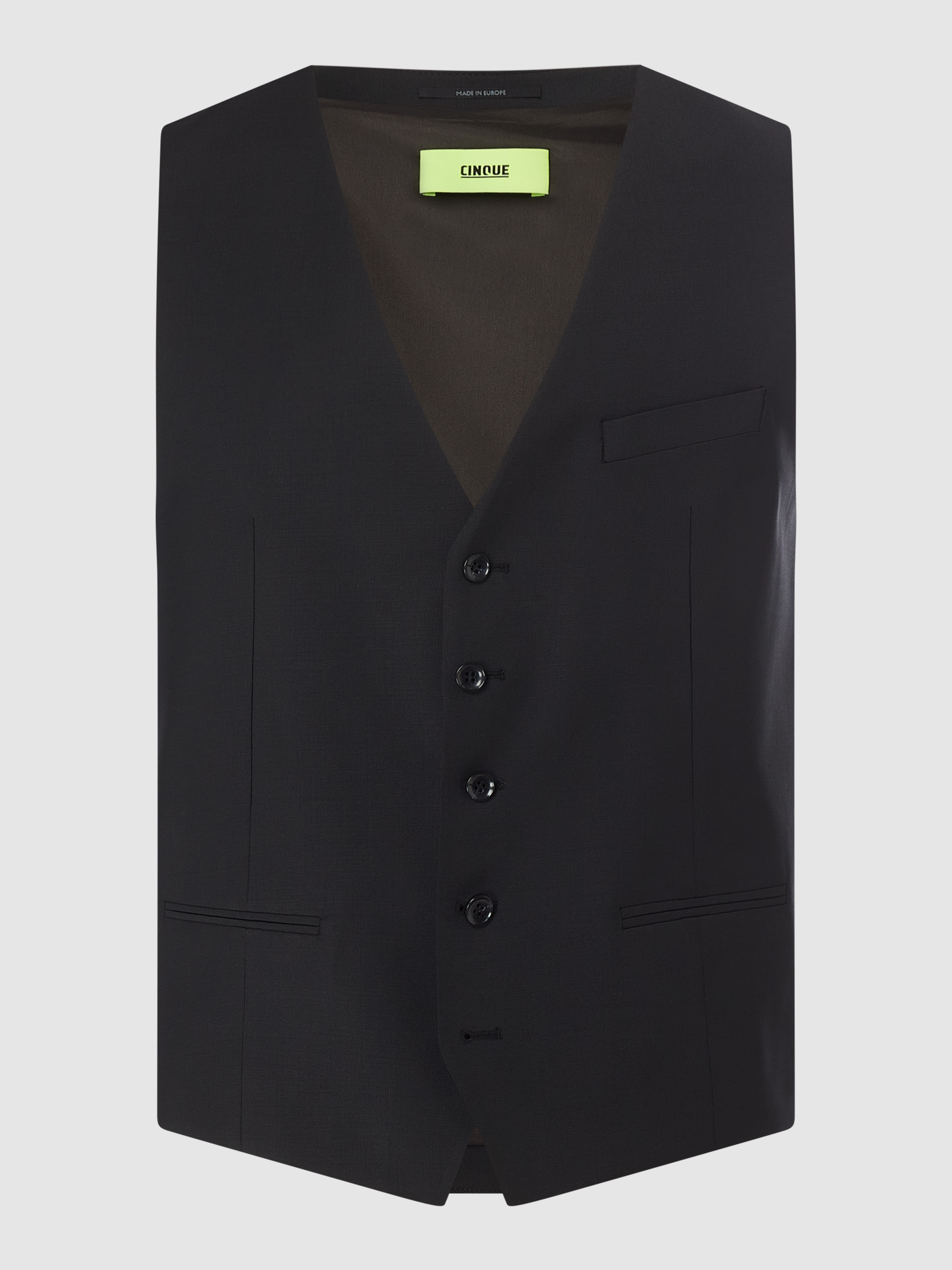 

Жилет мужской Cinque 1444599 черный 44, 1444599