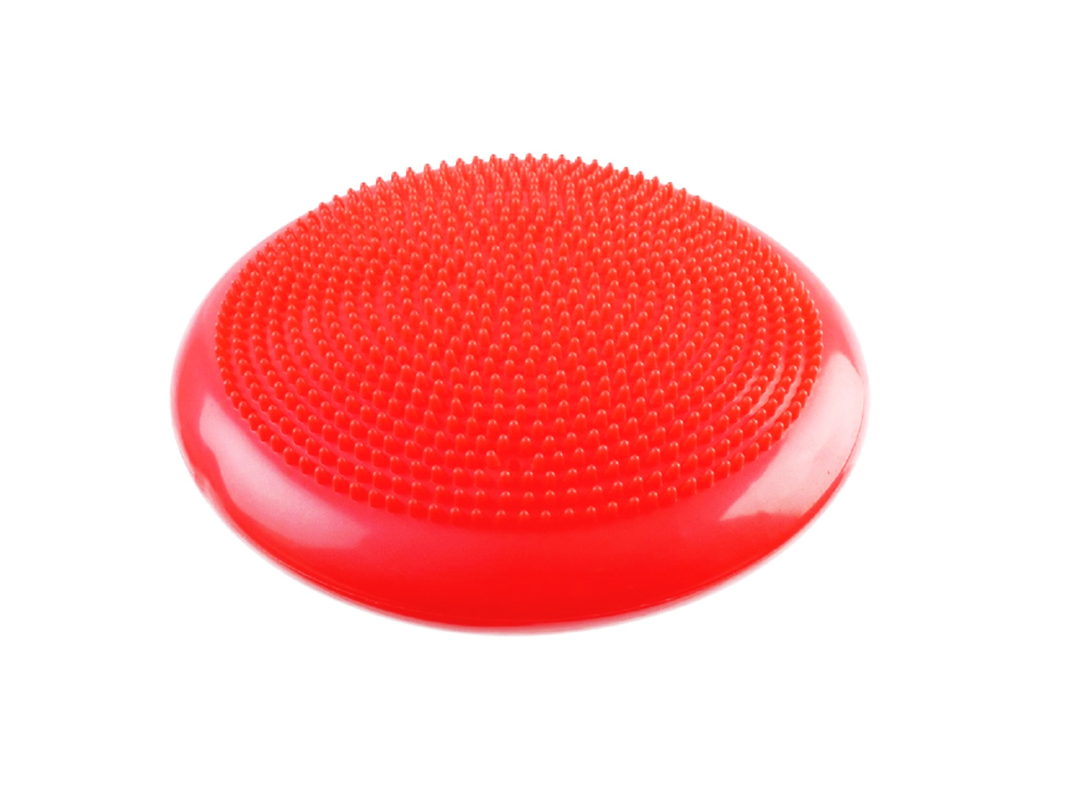 Балансировочная подушка URM Массажный диск, 33 см, красный