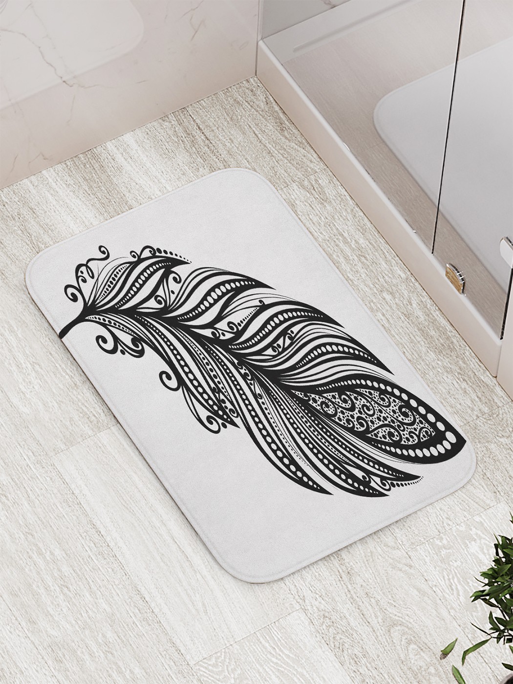 

Коврик противоскользящий для ванной, сауны, бассейна, 77х52 см bath_64721 JoyArty