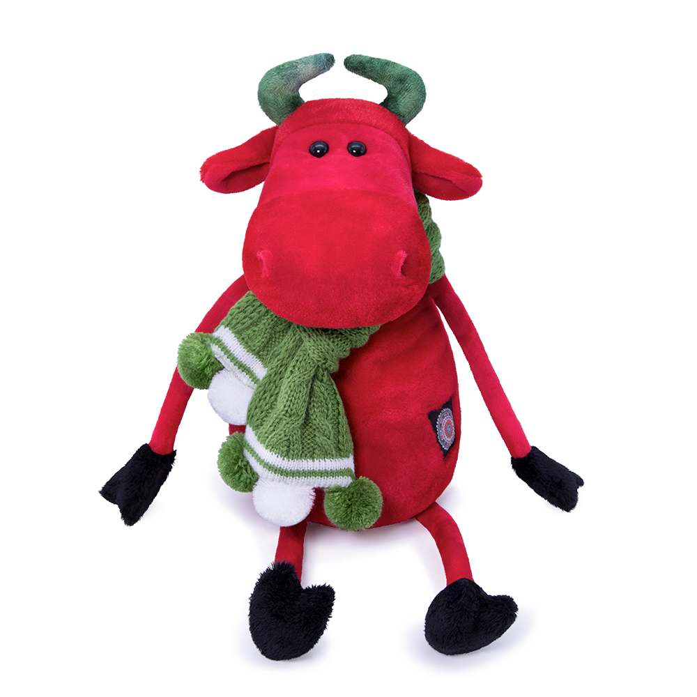 

Мягкая игрушка BUDI-BASA collection Cs27-033 Карлос в вязаном шарфе, Красный