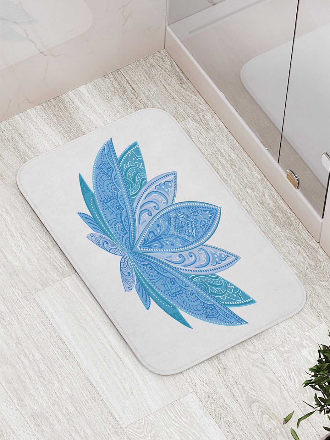 

Коврик противоскользящий для ванной, сауны, бассейна, 77х52 см bath_64704 JoyArty