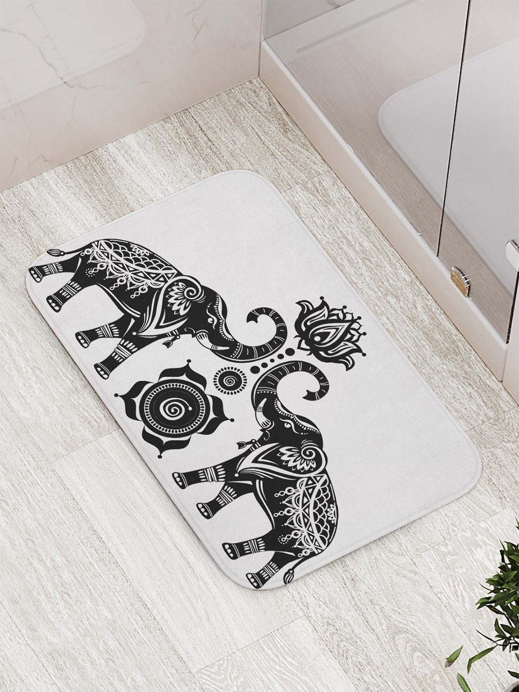 

Коврик противоскользящий для ванной, сауны, бассейна, 77х52 см bath_64703 JoyArty