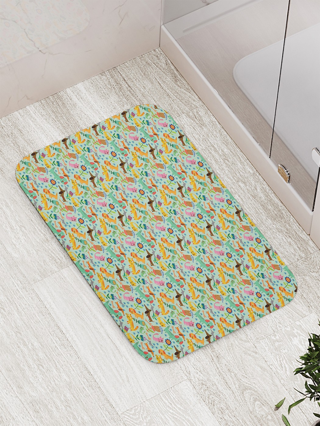 

Коврик противоскользящий для ванной, сауны, бассейна, 77х52 см bath_64699 JoyArty