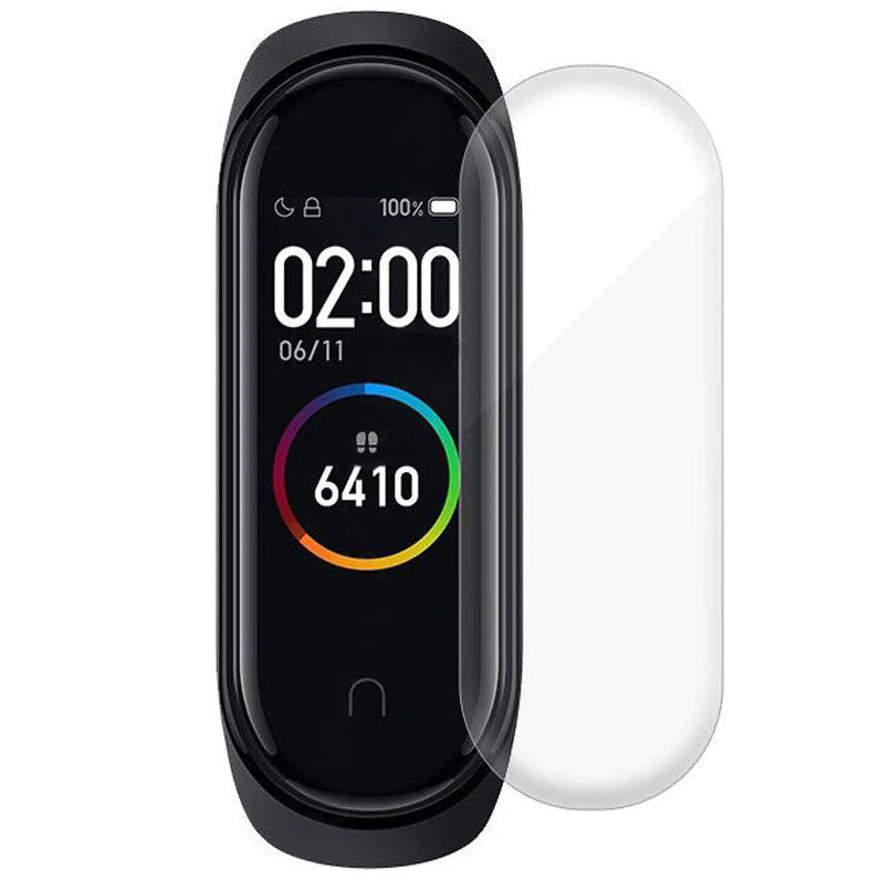 Гидрогелевая пленка Rock для экрана фитнес браслета Xiaomi Mi Band 4 (3 шт) (150200)