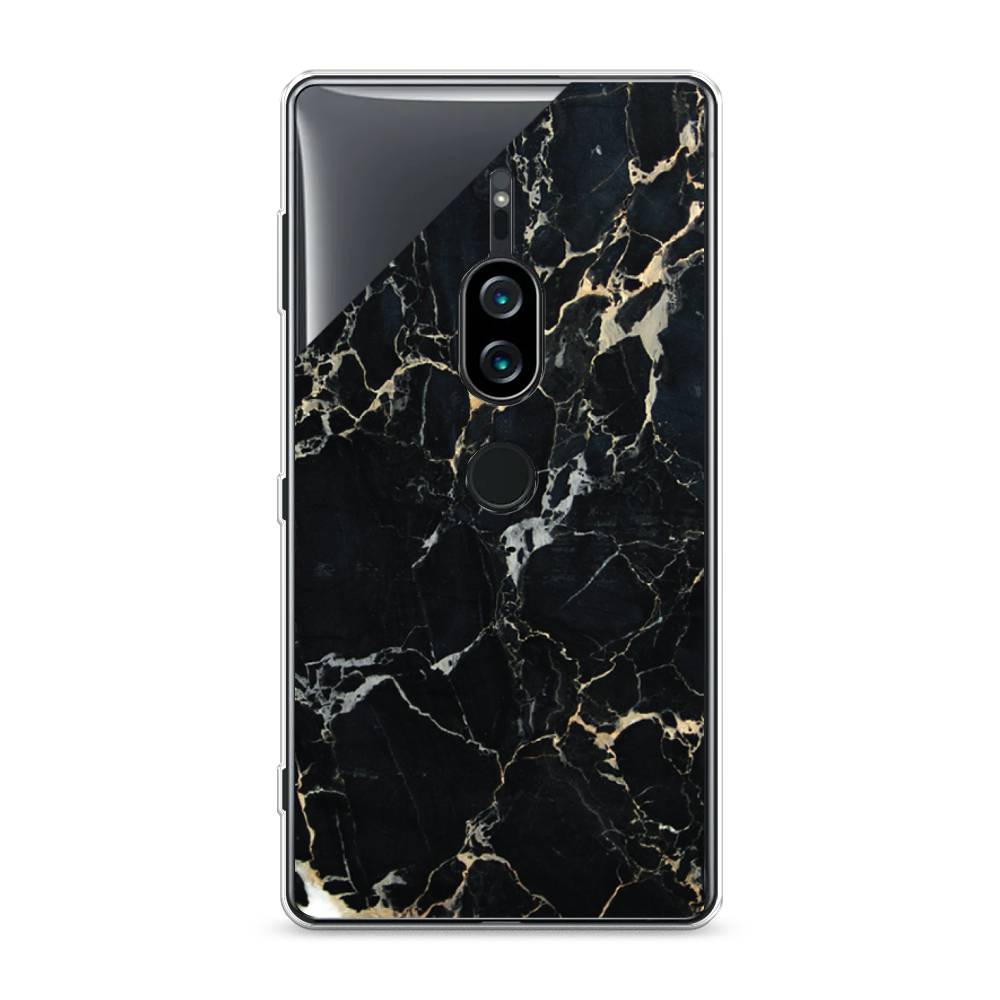 

Силиконовый чехол "Черный мрамор уголок" на Sony Xperia XZ2 Premium, 53350-3