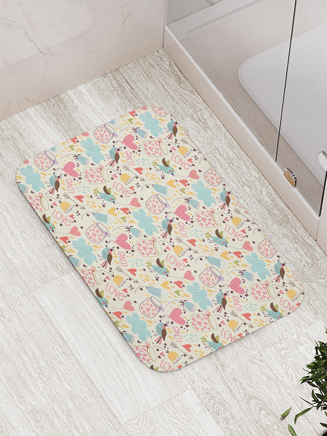 

Коврик противоскользящий для ванной, сауны, бассейна, 77х52 см bath_64688 JoyArty