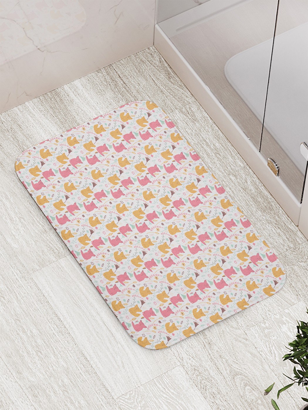 

Коврик противоскользящий для ванной, сауны, бассейна, 77х52 см bath_64671 JoyArty