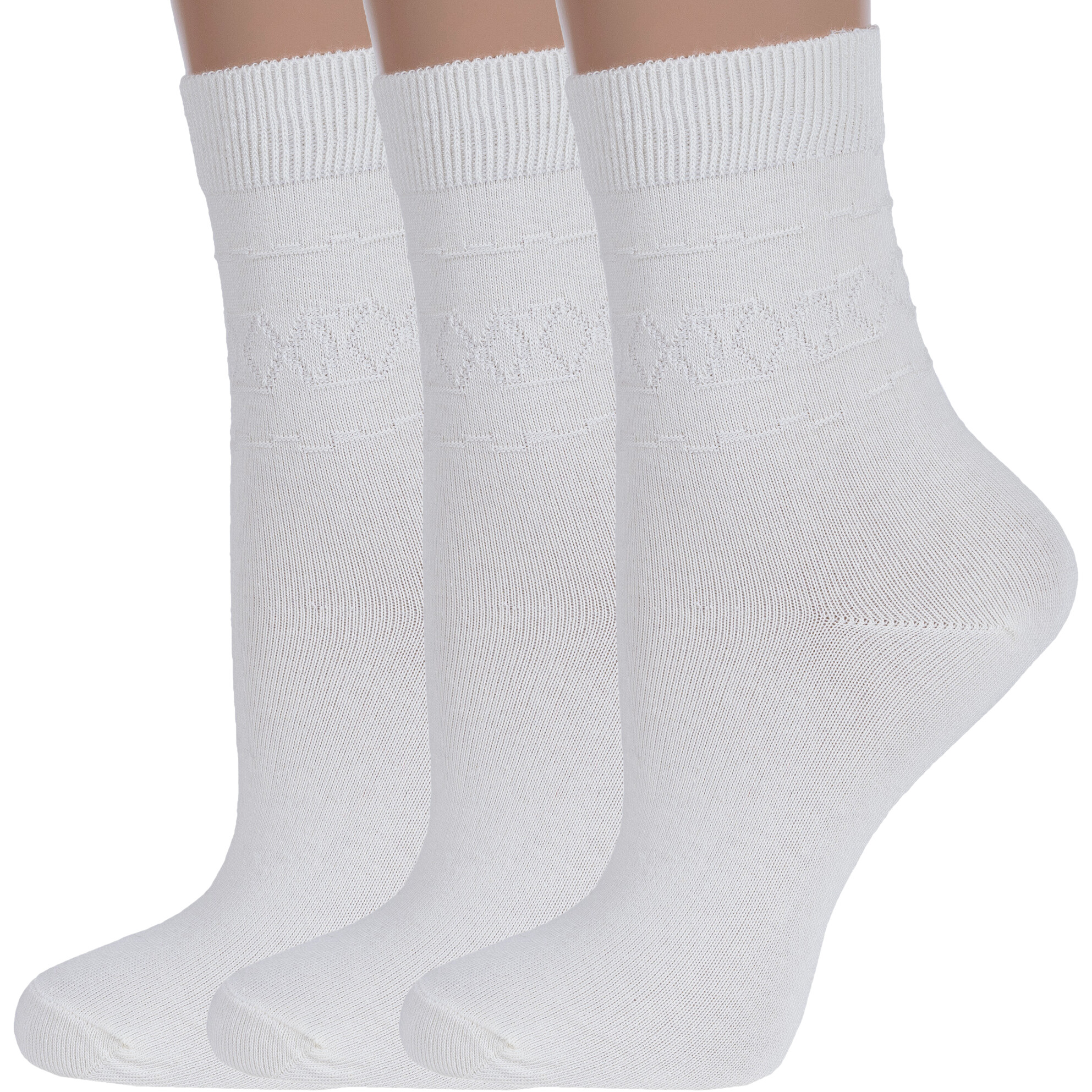 

Комплект носков женских Rusocks 3-С-400/1 бежевых 23-25, 3 пары, Бежевый, 3-С-400/1