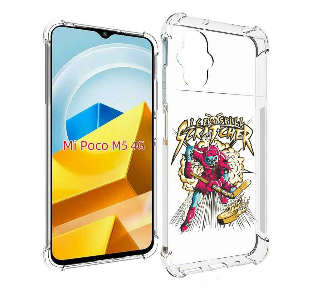 

Чехол MyPads Tocco для Xiaomi M5 нарисованный скелет хоккеист, Прозрачный, Tocco