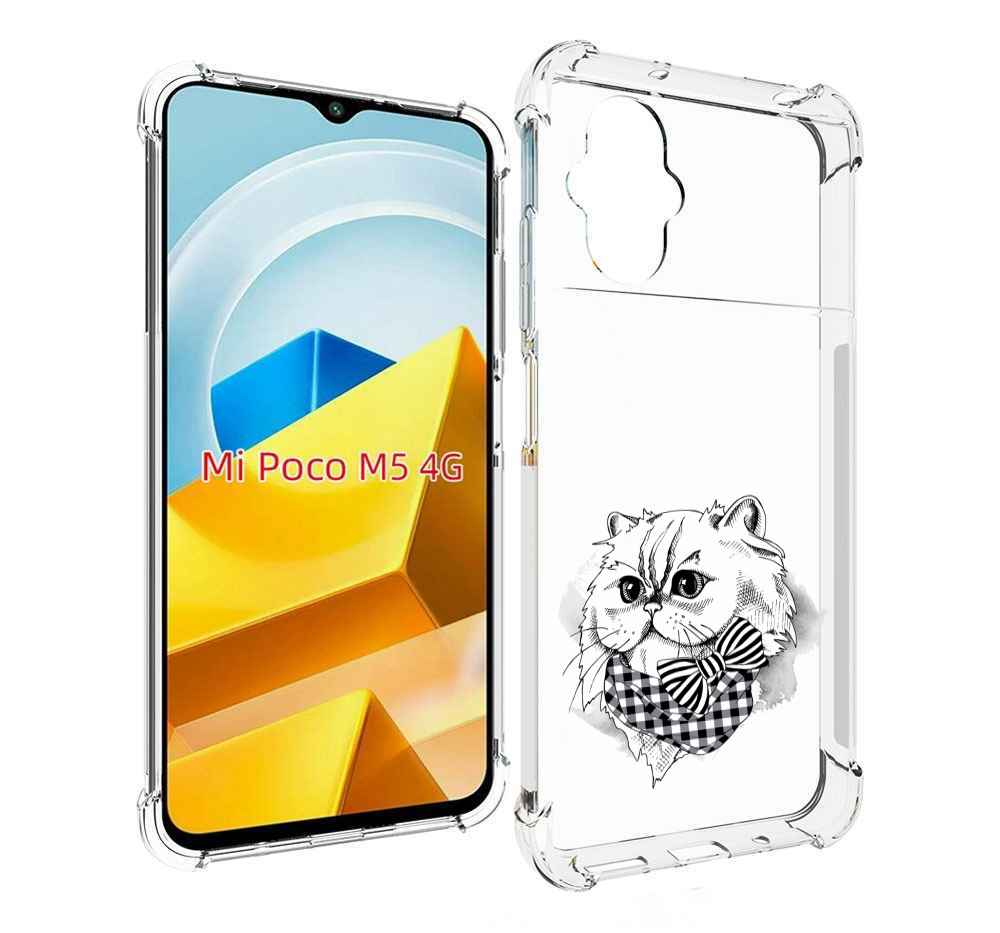 

Чехол Mypads Нарисованная Красивая Кошечка Для Xiaomi Poc, Прозрачный, Tocco