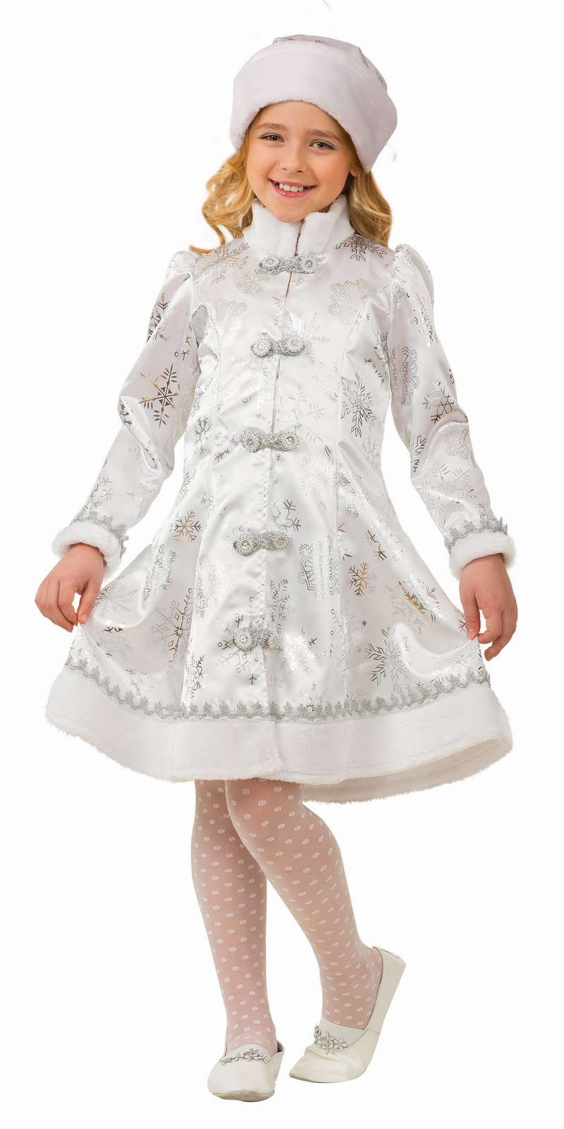 

Карнавальный костюм Batik Снегурочка 1205 цв.мультиколор р.128, Снегурочка