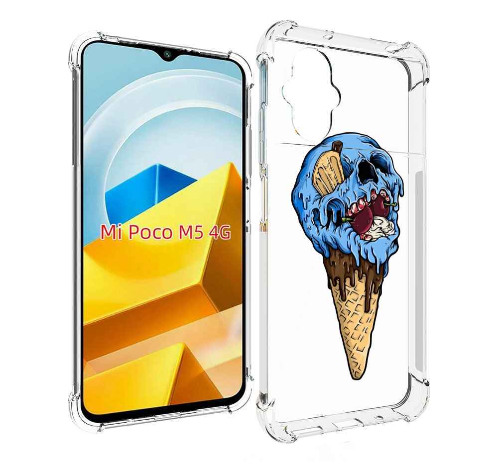 

Чехол MyPads Tocco для Xiaomi M5 мороженное череп, Прозрачный, Tocco