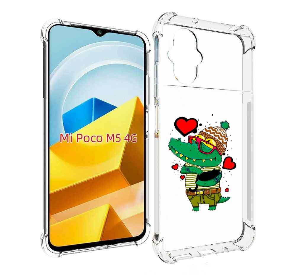 

Чехол MyPads Tocco для Xiaomi M5 Влюбленный крокодил, Прозрачный, Tocco