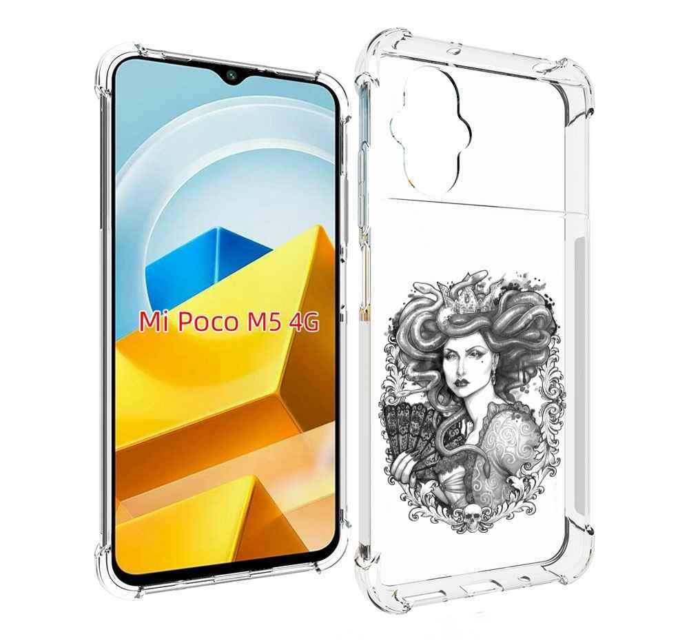 

Чехол MyPads Tocco для Xiaomi M5 медуза черно белый, Прозрачный, Tocco
