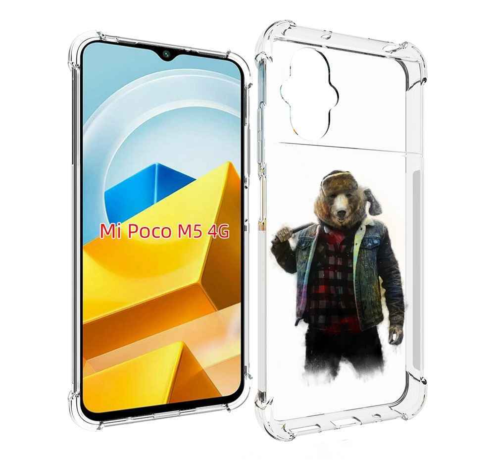 

Чехол MyPads Tocco для Xiaomi M5 медведь с топором, Прозрачный, Tocco