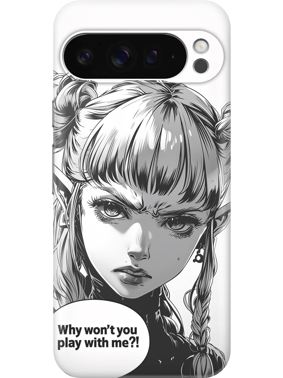 

Силиконовый чехол на Google Pixel 9 pro с принтом "Аниме эльфийка", Прозрачный;белый;черный, 784810375
