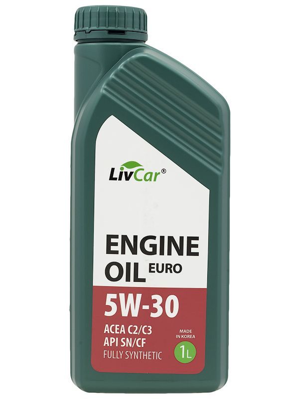 Моторное масло LivCar Engine Oil EURO 5W30 ACEA C2/3 API SN/CF 1л