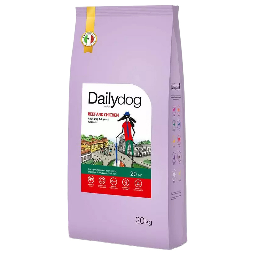 

Сухой корм для собак Dailydog Casual Line Adult All Breed, говядина, 20кг
