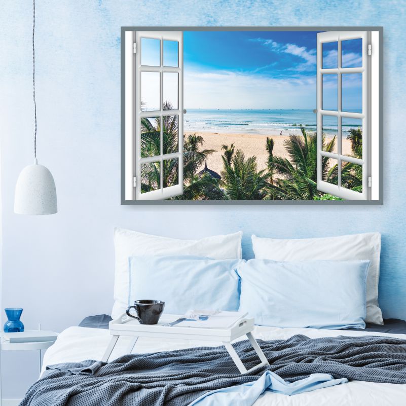 

Постер на стену ПолиЦентр Окно С Видом На Море 50х40 см, ОкноСВидомНаМореТип2