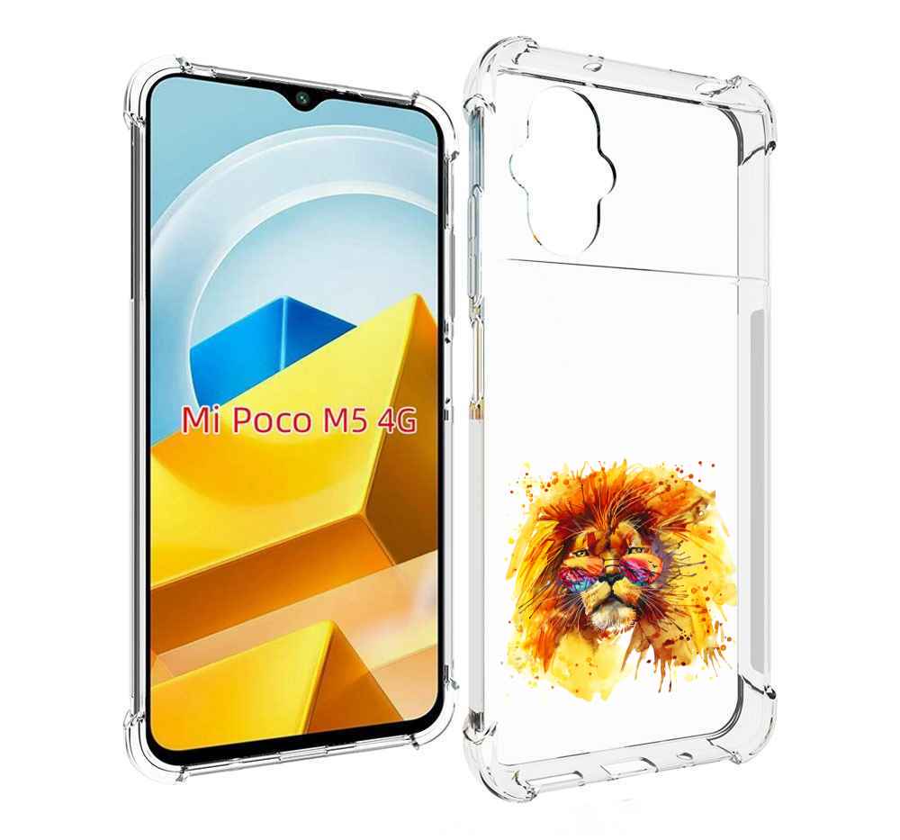 

Чехол MyPads Tocco для Xiaomi M5 лев в очках, Прозрачный, Tocco