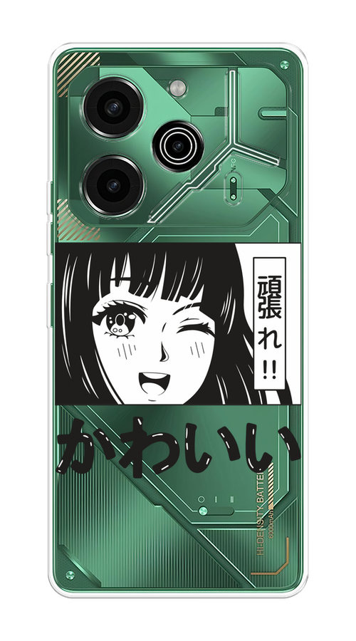 

Чехол на Tecno Pova 6 Pro 5G "Cute anime girl", Черный;серый;прозрачный;белый, 305250-1