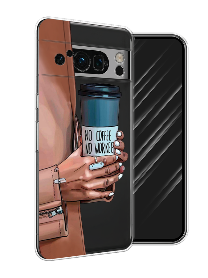 

Чехол Awog на Google Pixel 8 Pro "No coffee", Синий;бежевый;коричневый, 271650-7