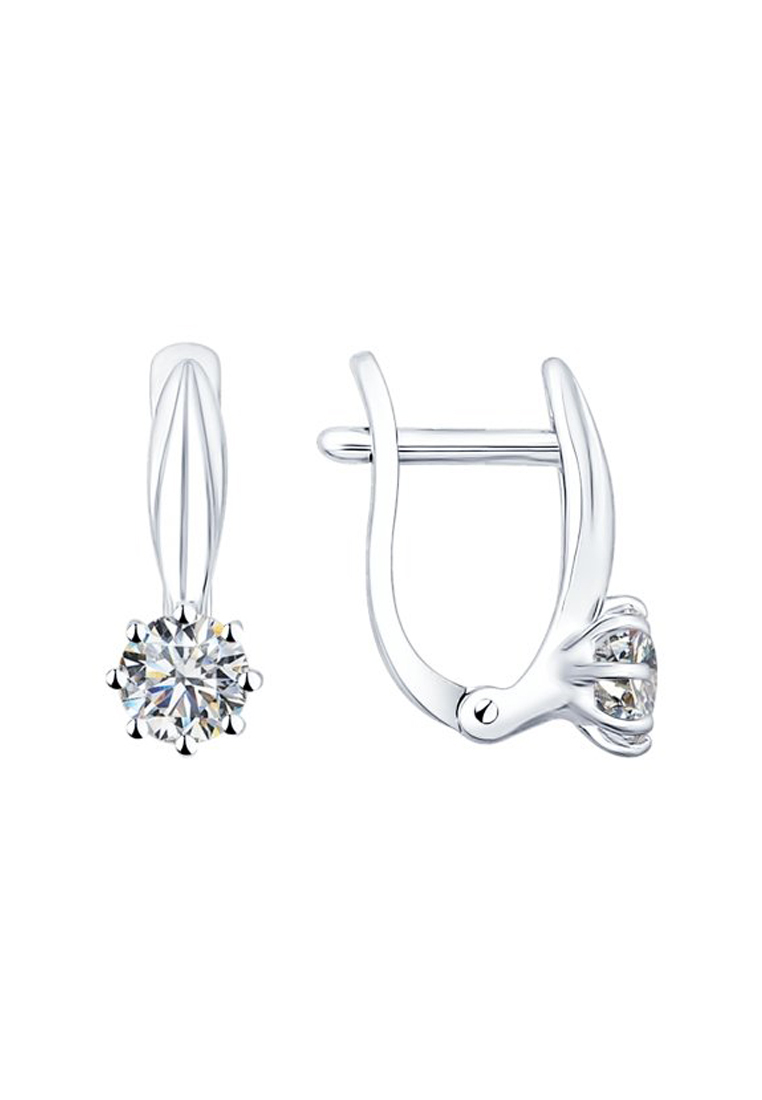 

Серьги из серебра с фианитом SOKOLOV 89020009, 89020009_k