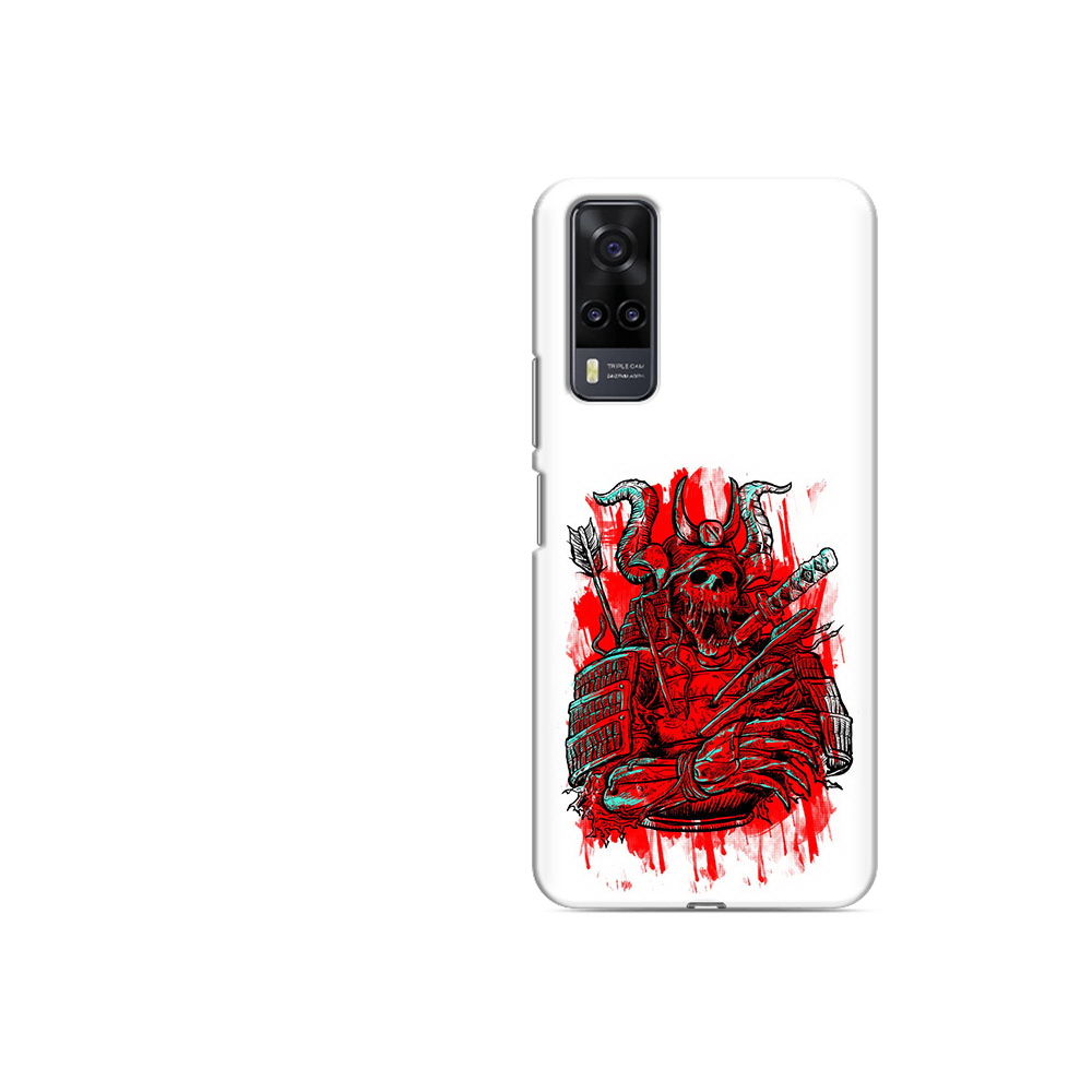 

Чехол MyPads Tocco для Vivo Y31 красный скелет воин (PT157735.439.413), Прозрачный, Tocco