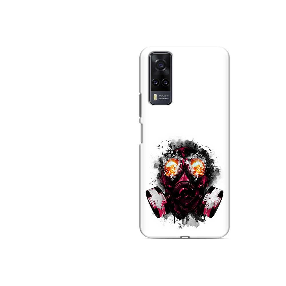 

Чехол MyPads Tocco для Vivo Y31 красный противогаз (PT157735.439.412), Прозрачный, Tocco