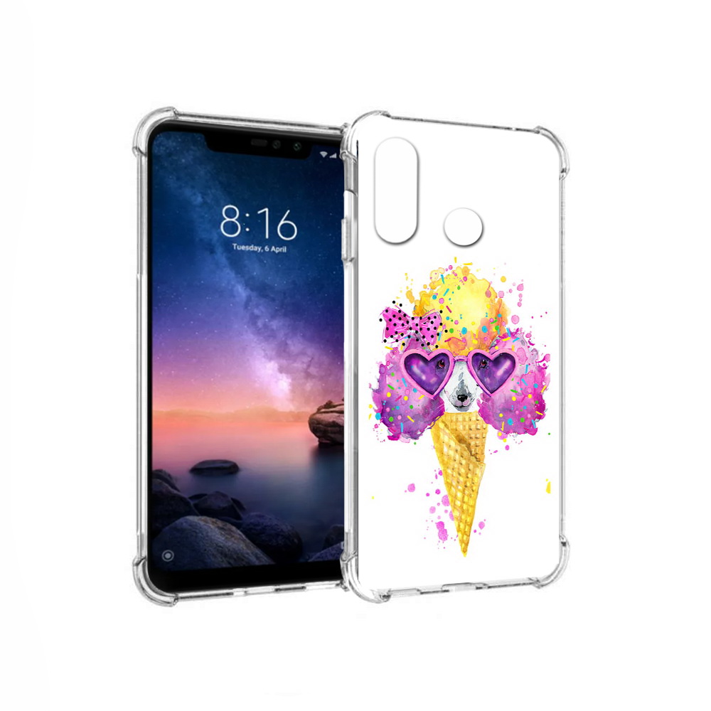 

Чехол MyPads Tocco для Xiaomi Redmi Note 6 Рожок (PT118671.310.146), Прозрачный, Tocco
