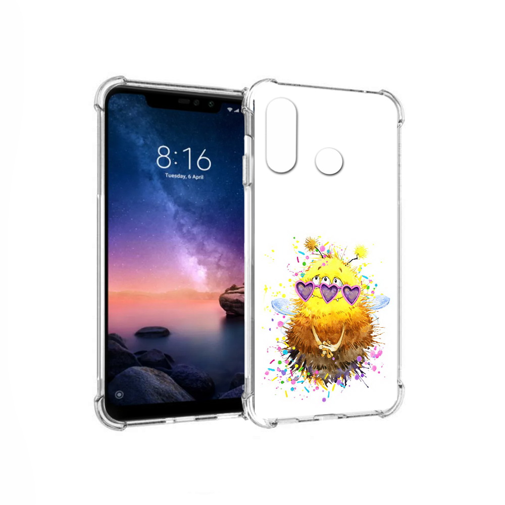 

Чехол MyPads Tocco для Xiaomi Redmi Note 6 Пушитый шмель (PT118671.310.143), Прозрачный, Tocco