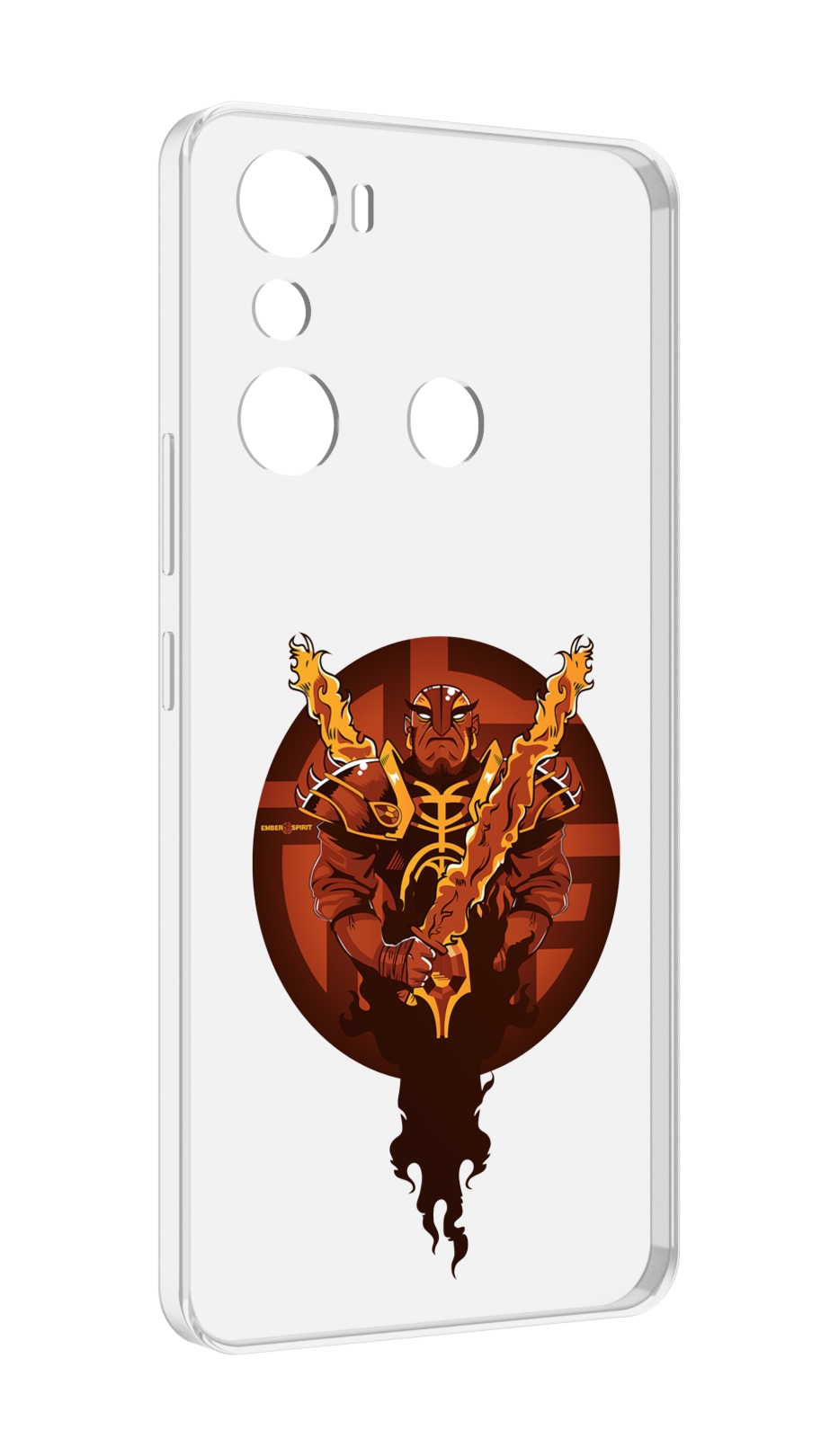 

Чехол MyPads ember spirit для Infinix Hot 20i, Прозрачный, Tocco