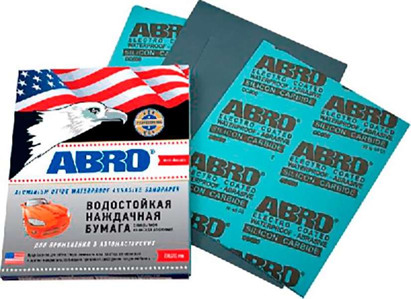 

Бумага Наждачная №1500 "Abro" (Автомобильная, Водостойкая, Оксид Алюминия) ABRO арт. SAA-P